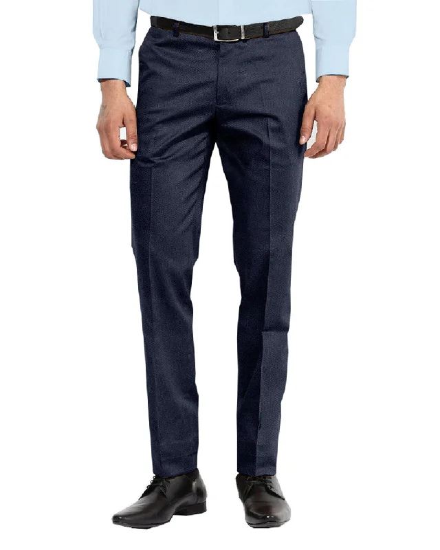 men's relaxed fit pants-Navy Soft Twill Chino