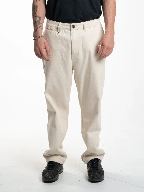 men's stretch casual pants-Slacker Pant - Unbleached