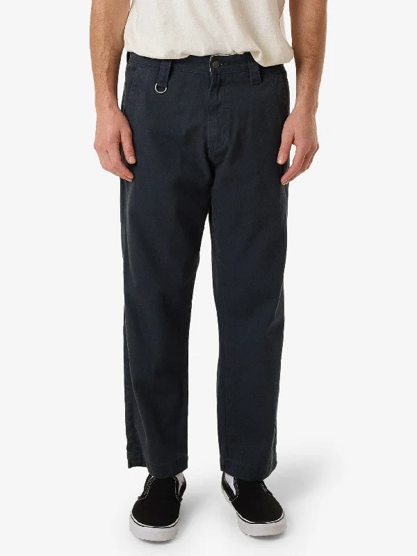 men's flat-front stretch pants-Thrills Union Slacker Work Chino - Petrol