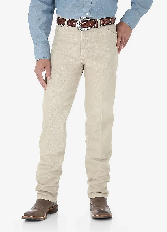 men's navy jogger pants-Wrangler Original Fit Jean 13MWZ- Tan