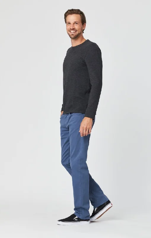 men's waterproof jogger pants-ZACH STRAIGHT LEG IN VINTAGE INDIGO SATEEN TWILL